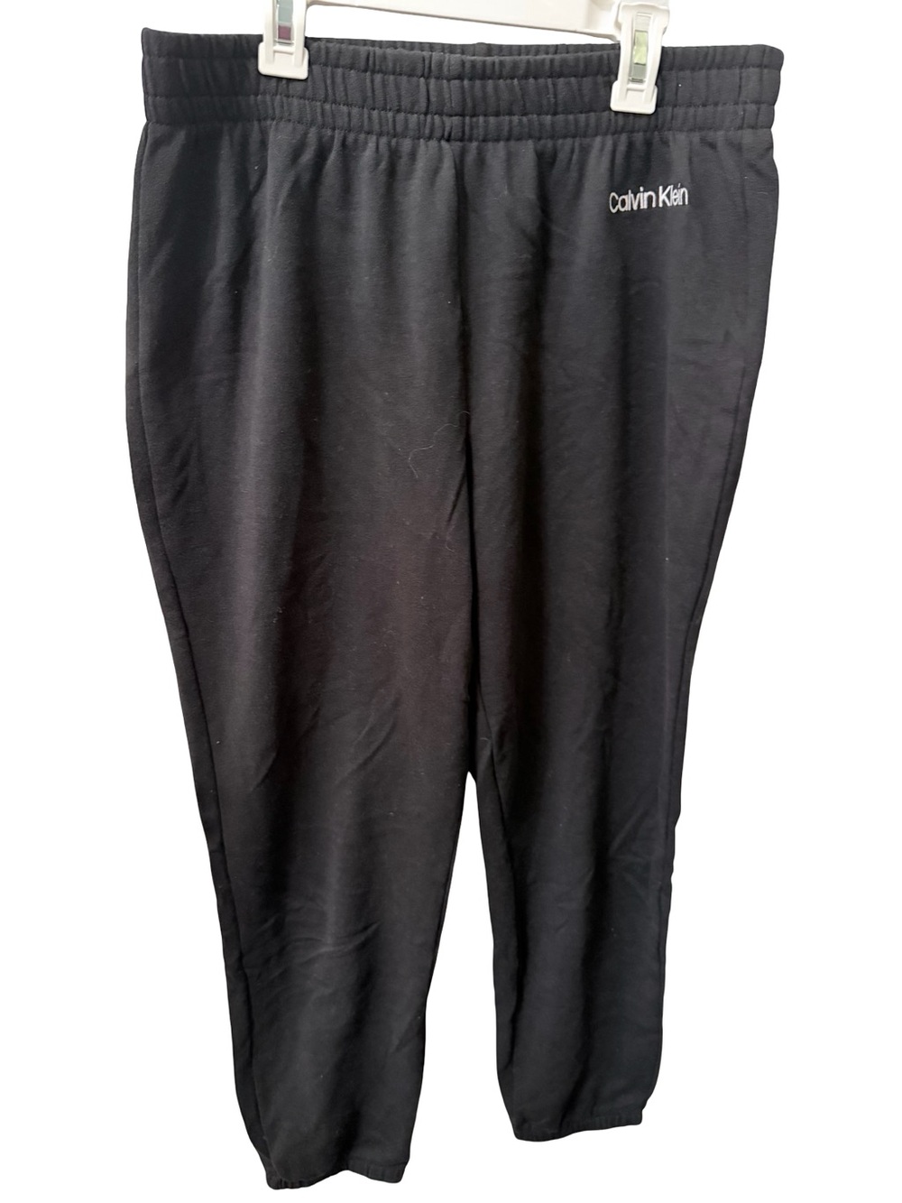 Calvin Klein Black Elastic-Waist Pajama Pants